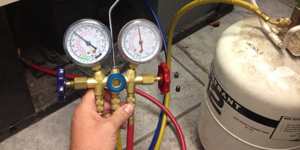Using Manifold Gauges to check Freon Levels