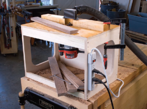 4) The no-nonsense router table. Probably the easiest of the four to build.