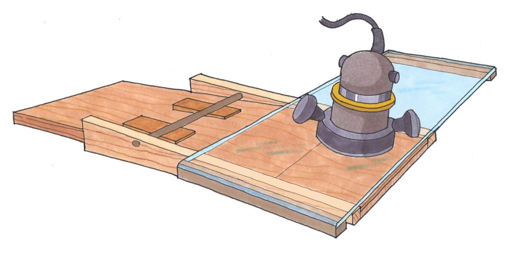 router scarfing jig