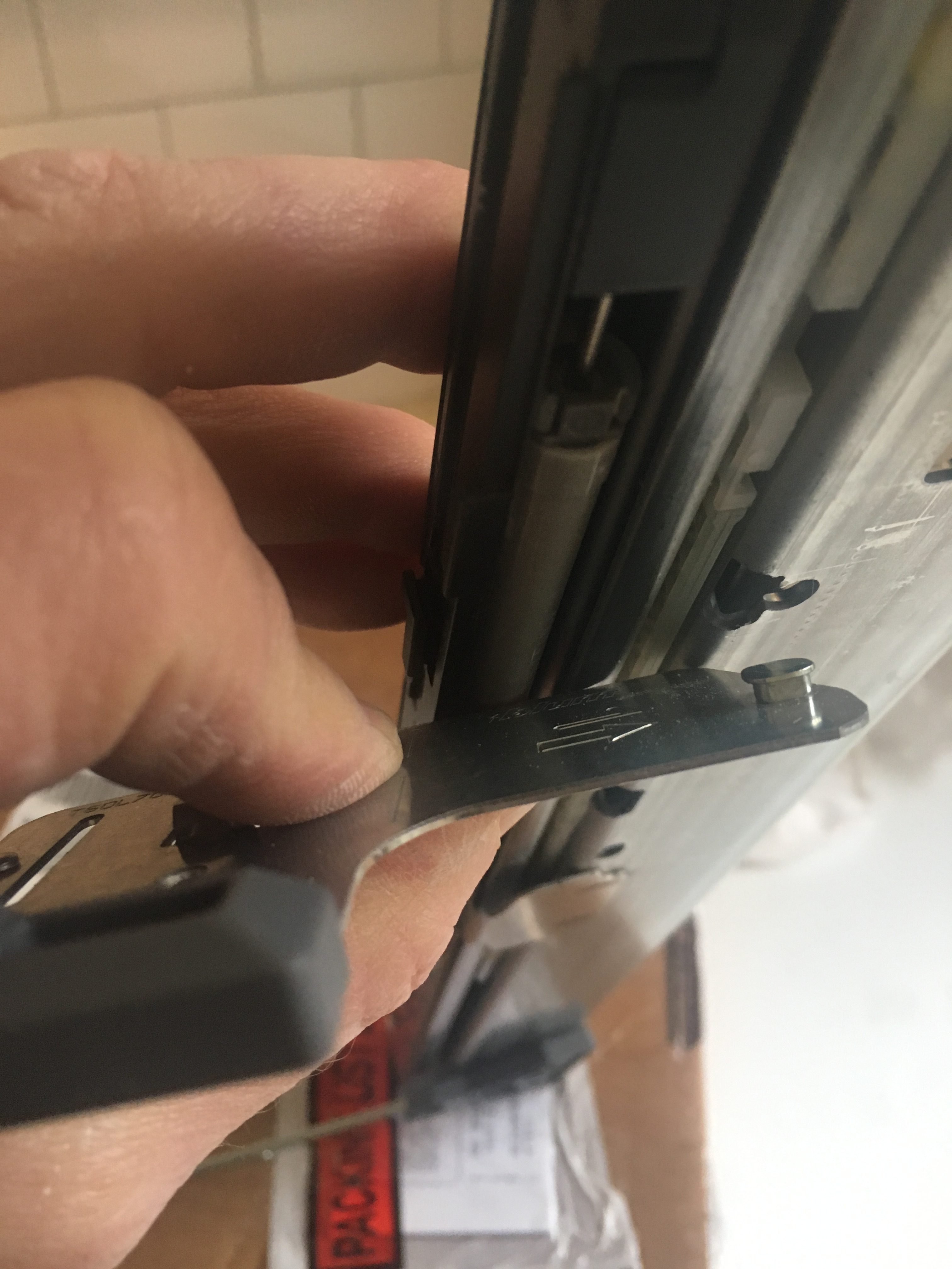 how to install blum tip on hardware