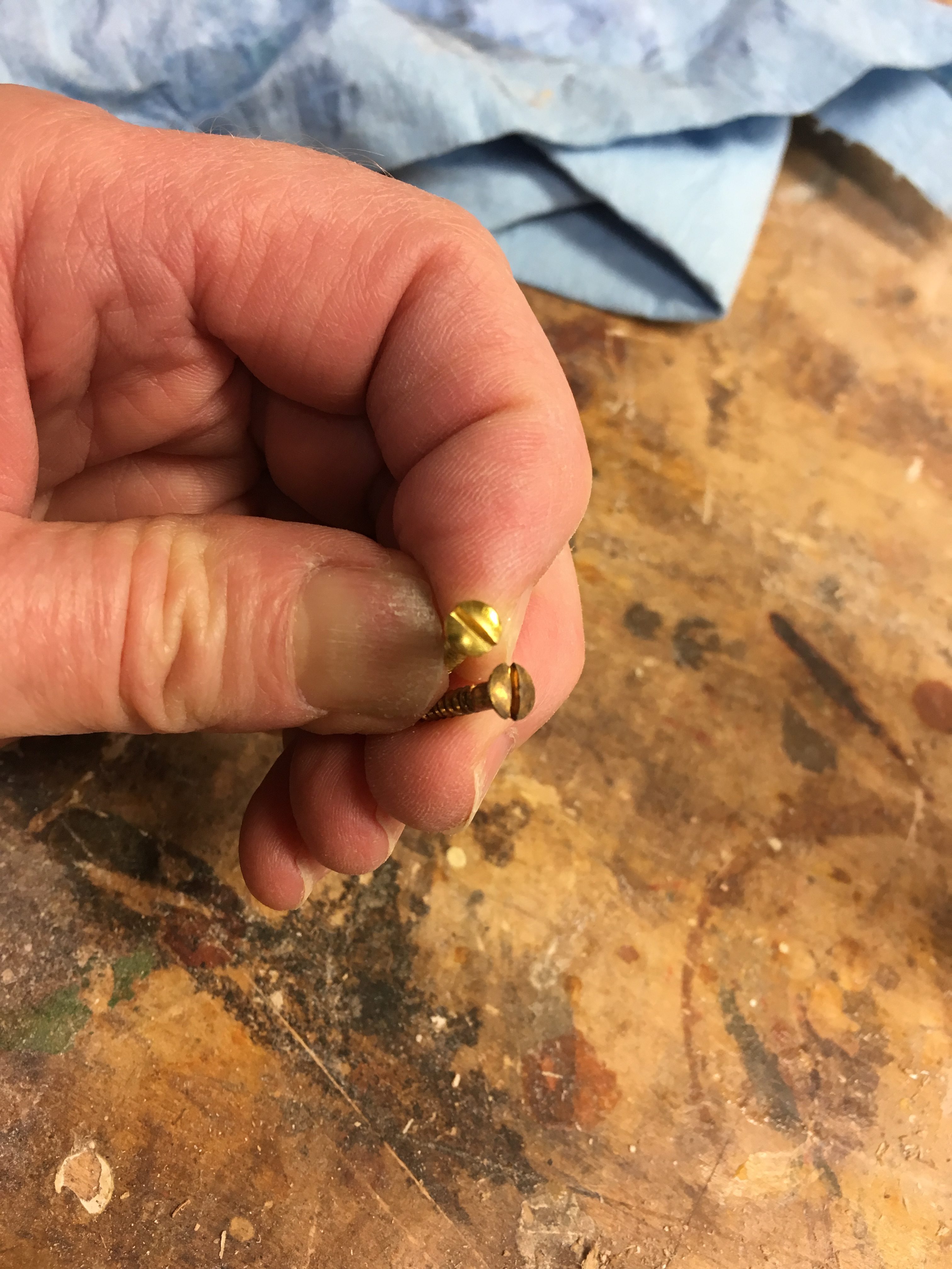 two techniques for aging brass