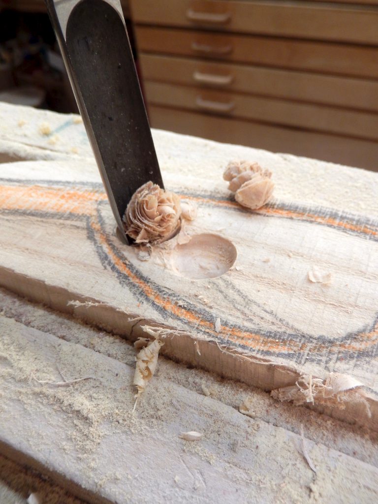 drilling in dry ash with spoon bits