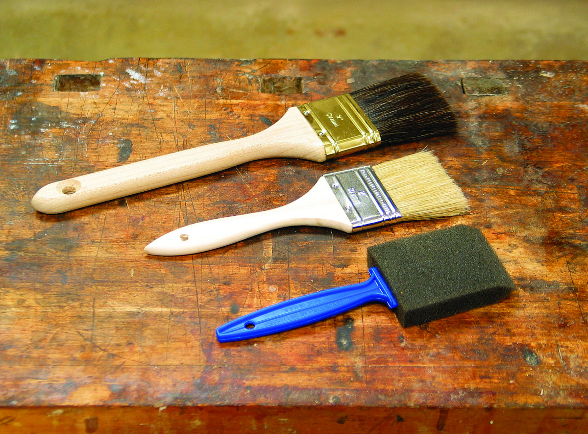 Craft or Woodshop bristle & foam brushes
