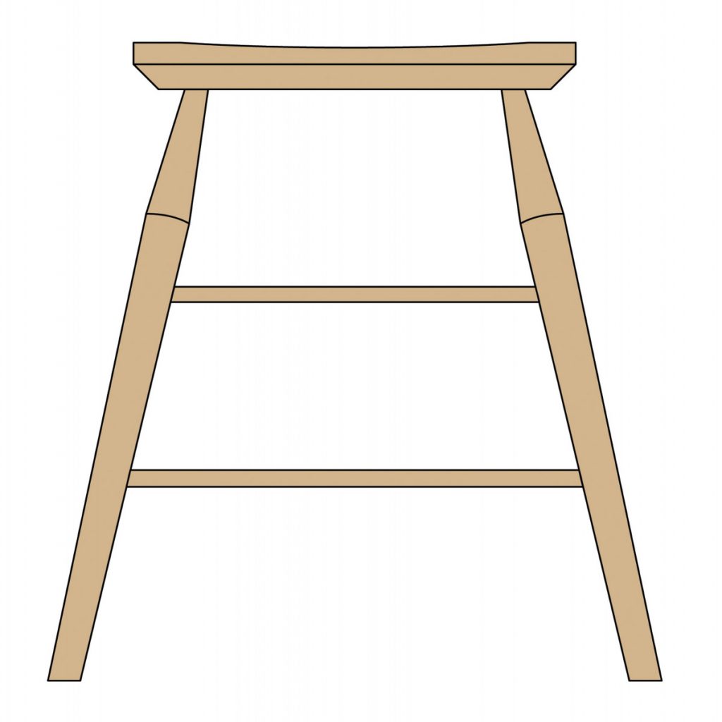 ShintoInspired Bar Stools Popular Woodworking