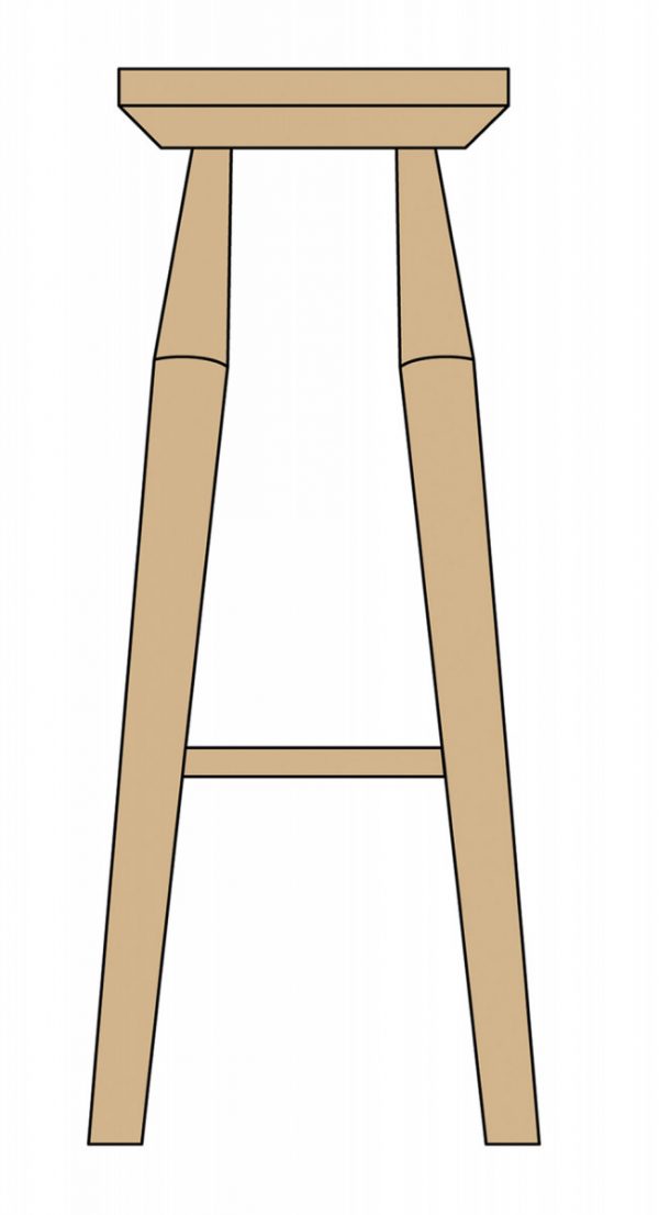 ShintoInspired Bar Stools Popular Woodworking