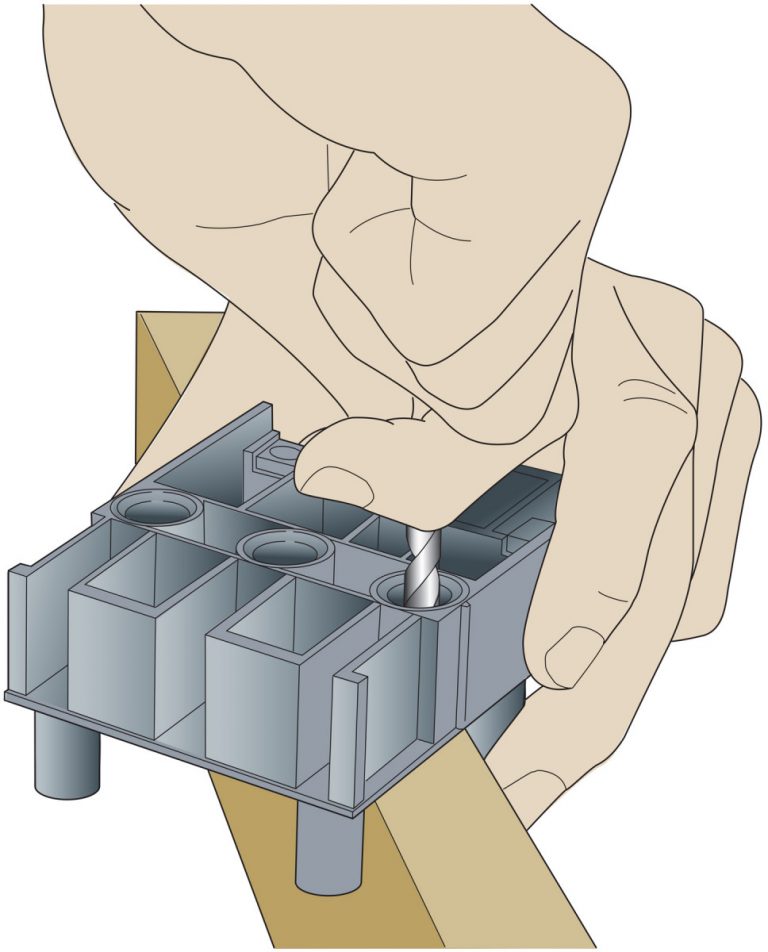 Use A Doweling Jig as A Centerfinding Gauge Popular Woodworking