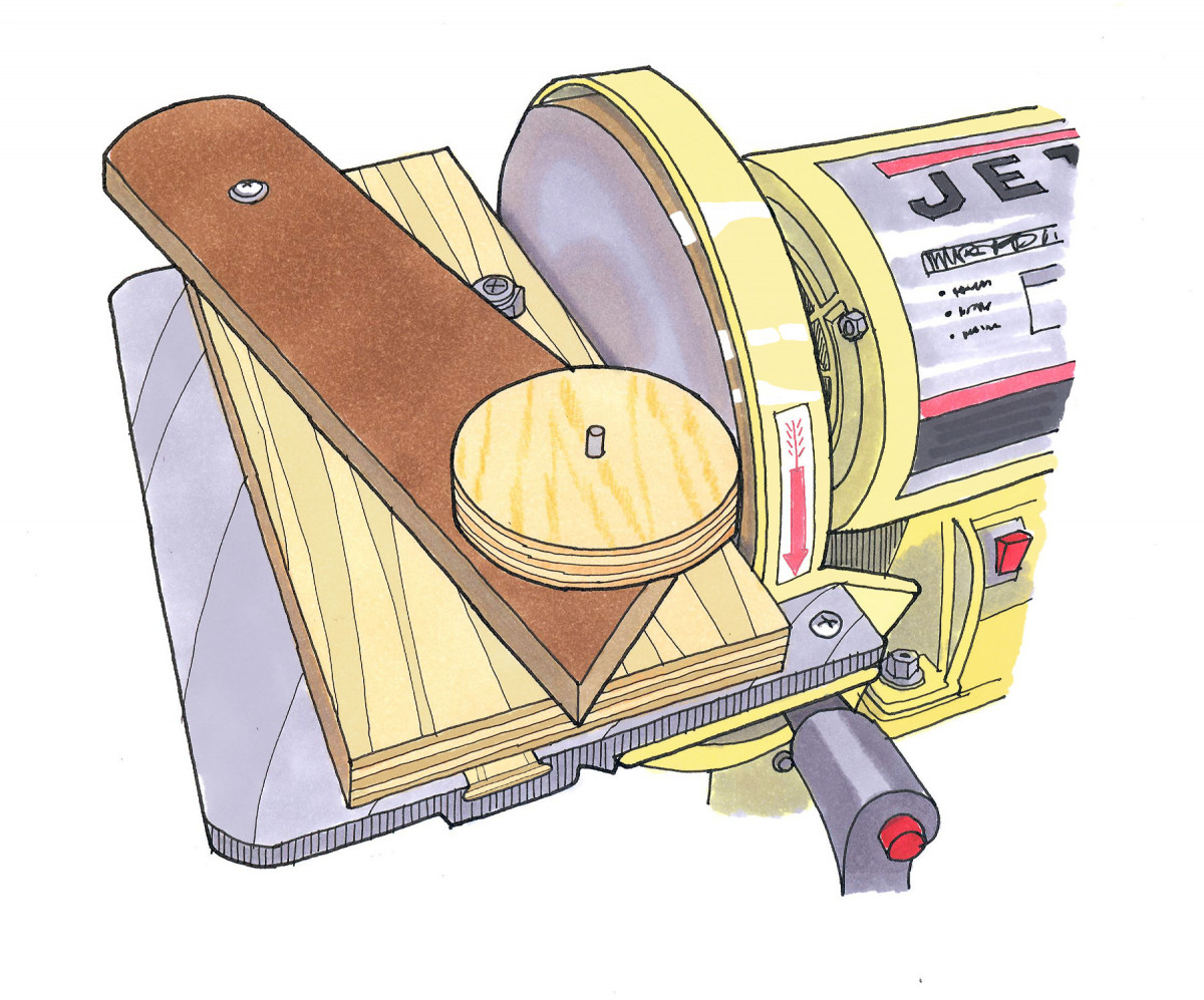 Sander Circle Jig Popular Woodworking