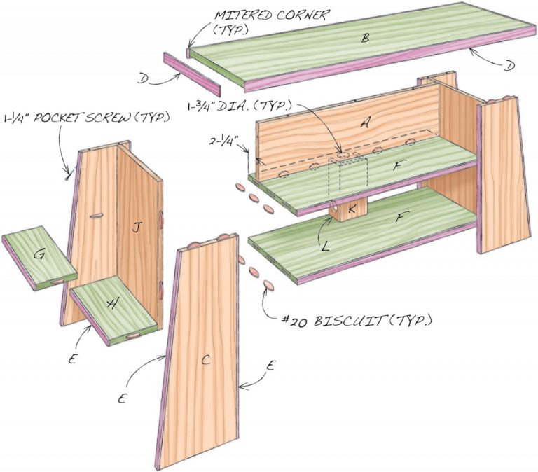 Contemporary TV Stand Popular Woodworking
