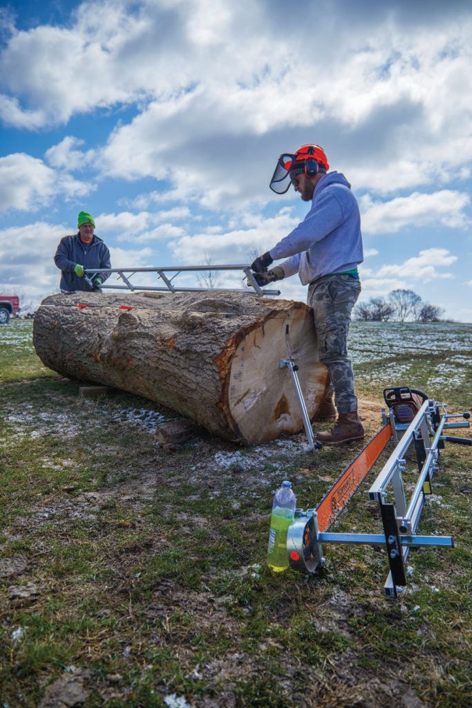 Milling Lumber with a Chainsaw Mill Popular Woodworking
