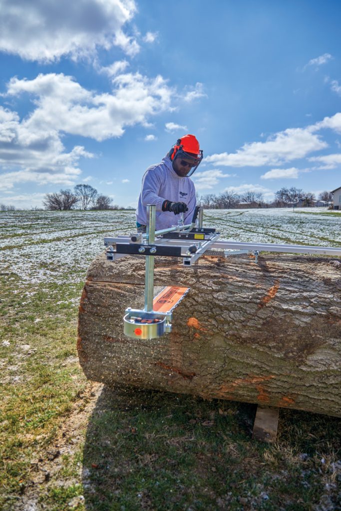 Milling Lumber with a Chainsaw Mill Popular Woodworking