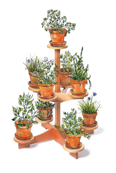 AW Extra 4/19/12 - Nine-Pot Plant Stand - Popular 