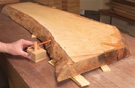 Flattening Large Wood Slabs  Wood Workers Guild of America