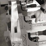 Four clamps were more than enough to glue each leg.