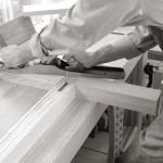 The long sole of the jointer plane allows it to true both individual boards and assemblies, such as a door or the ends of this table. Don’t be afraid to work across the grain with this tool; a power sander or smoothing plane will clean up the work later.