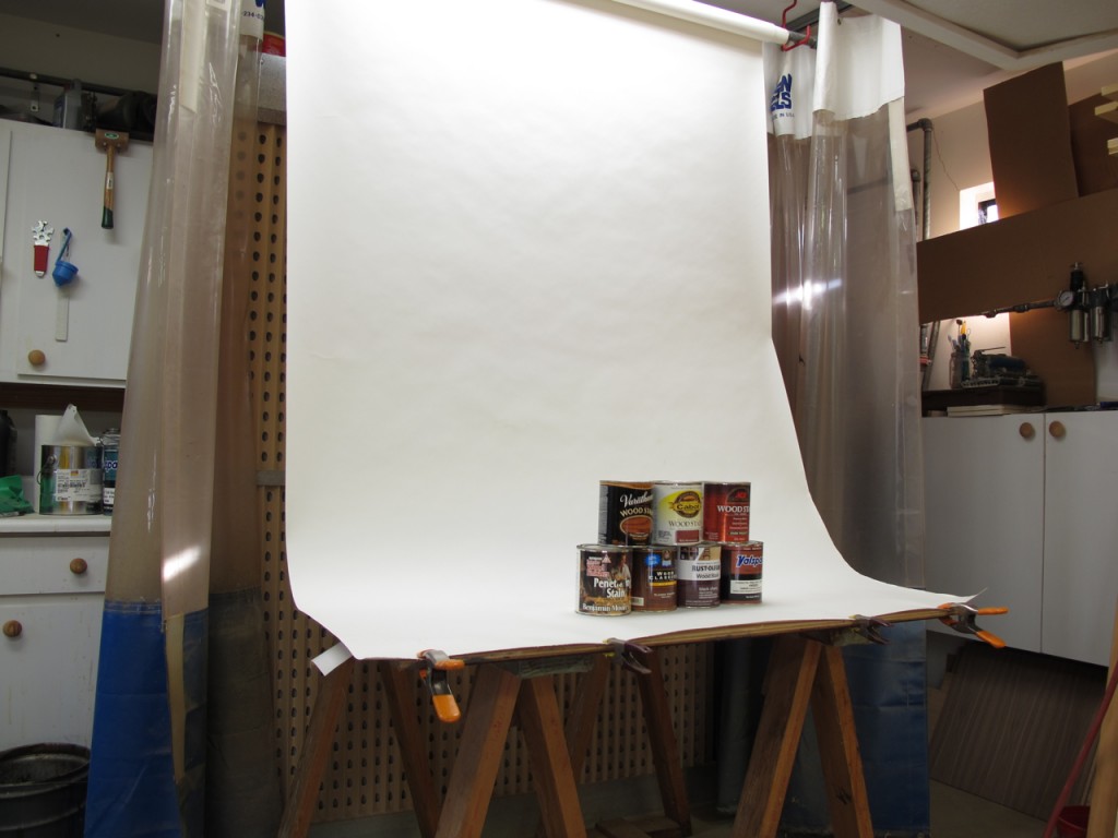 By pulling the curtains back, I can use the space as a photo studio