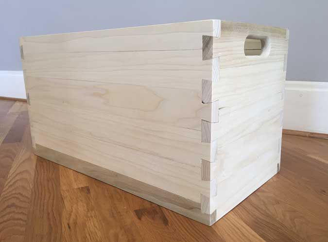 log cabin dovetails box