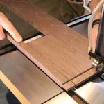 Trim the edge cheeks of your aprons with a band saw. Then cut the edge shoulders. Cut close. But not too close.