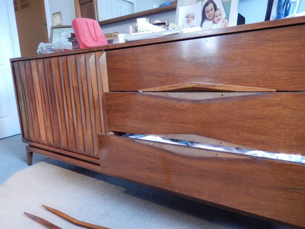 Mid-Century Walnut Dresser 1