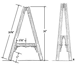 Diy folding sawhorse