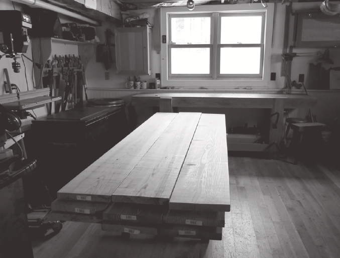 lumber for workbenches