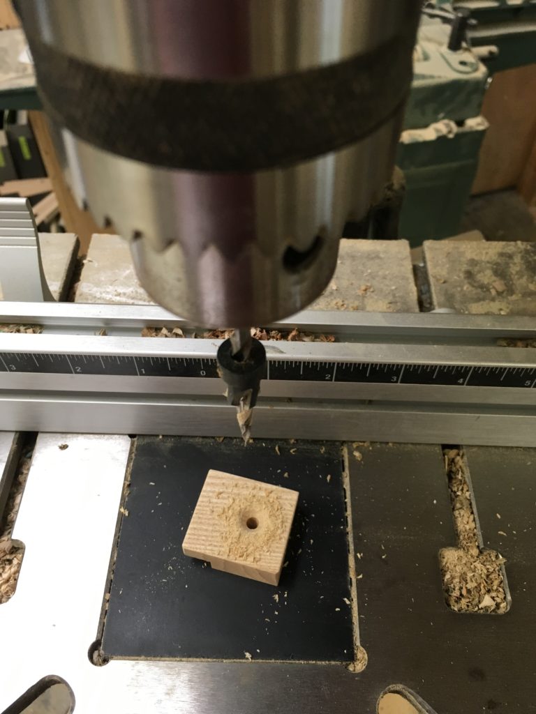 attaching a table top with traditional wooden buttons