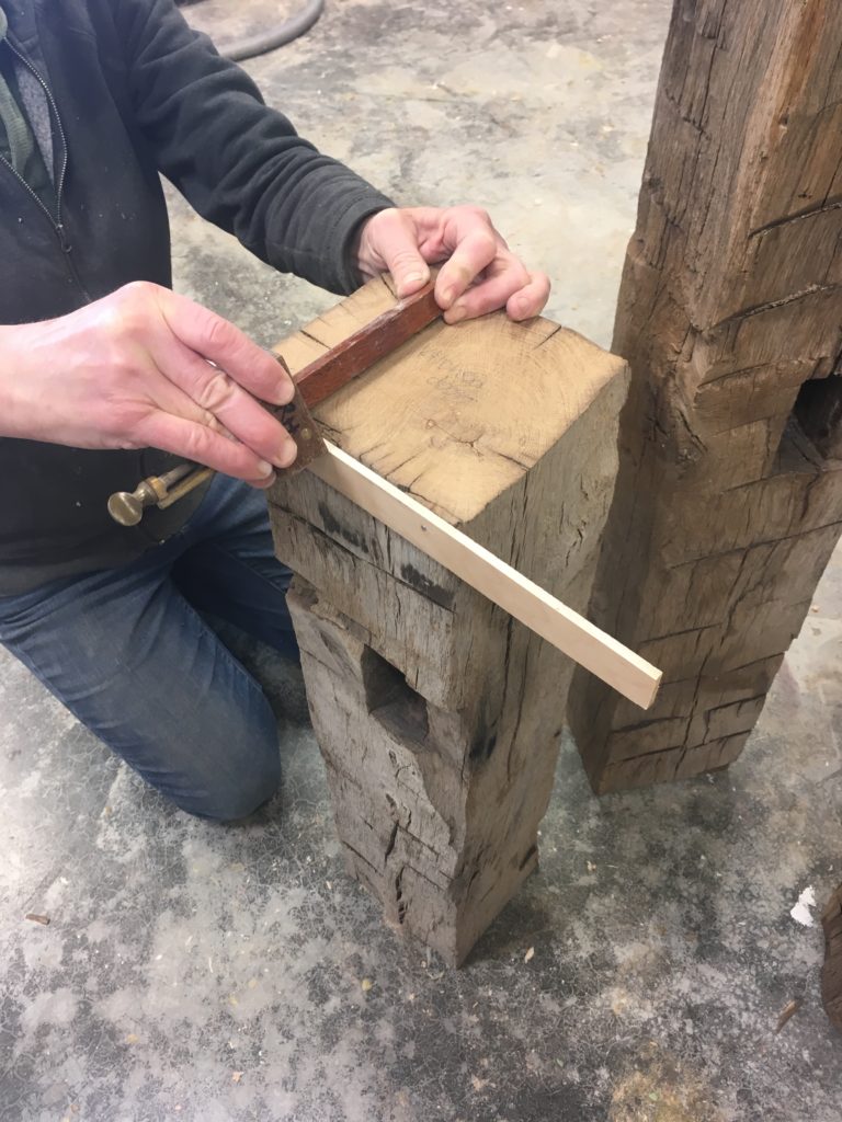 working with rough salvaged lumber