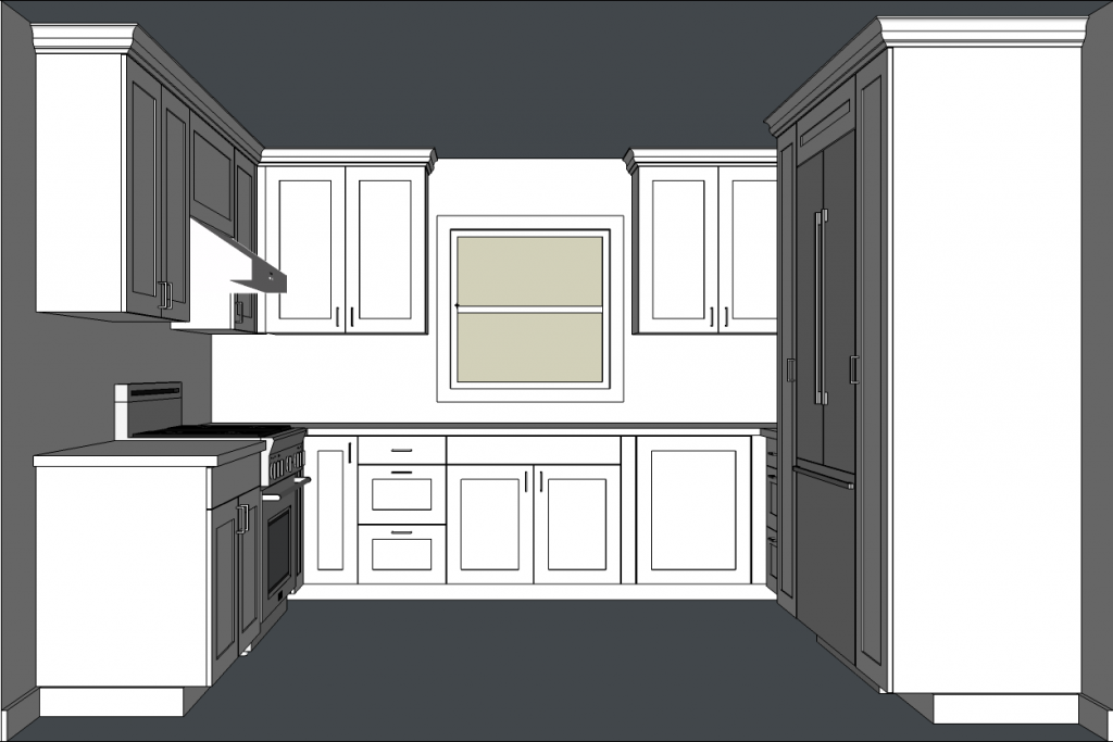 Designing kitchen cabinets with SketchUp