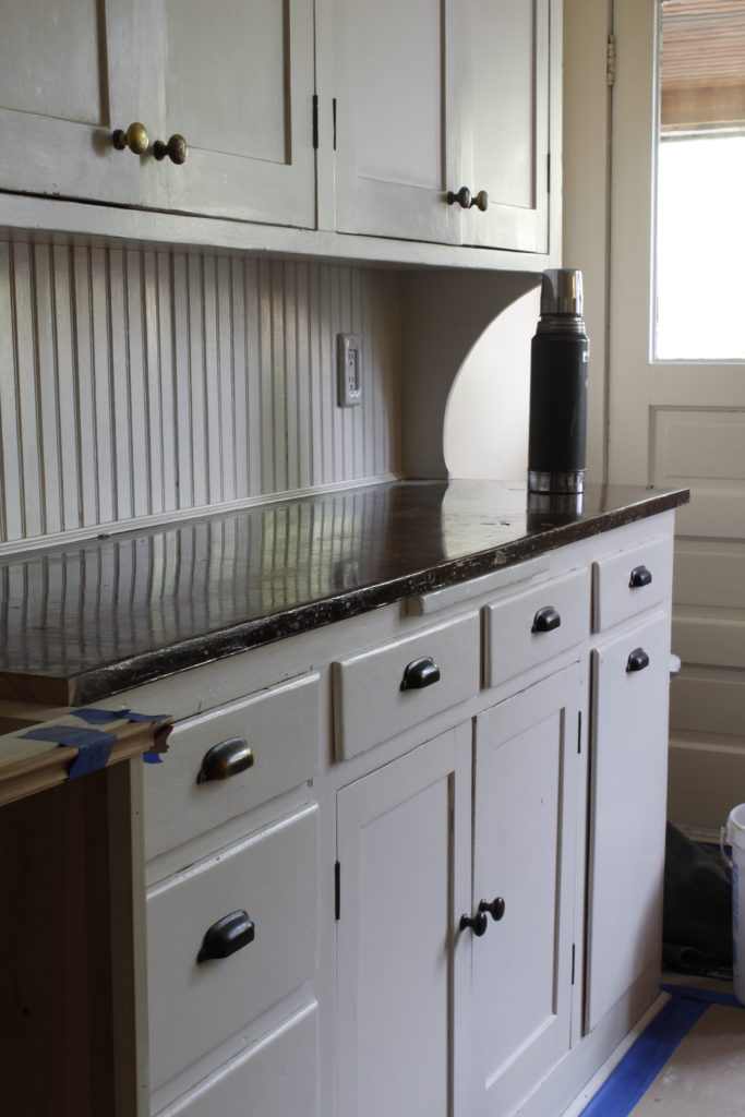 Refinishing a wooden counter