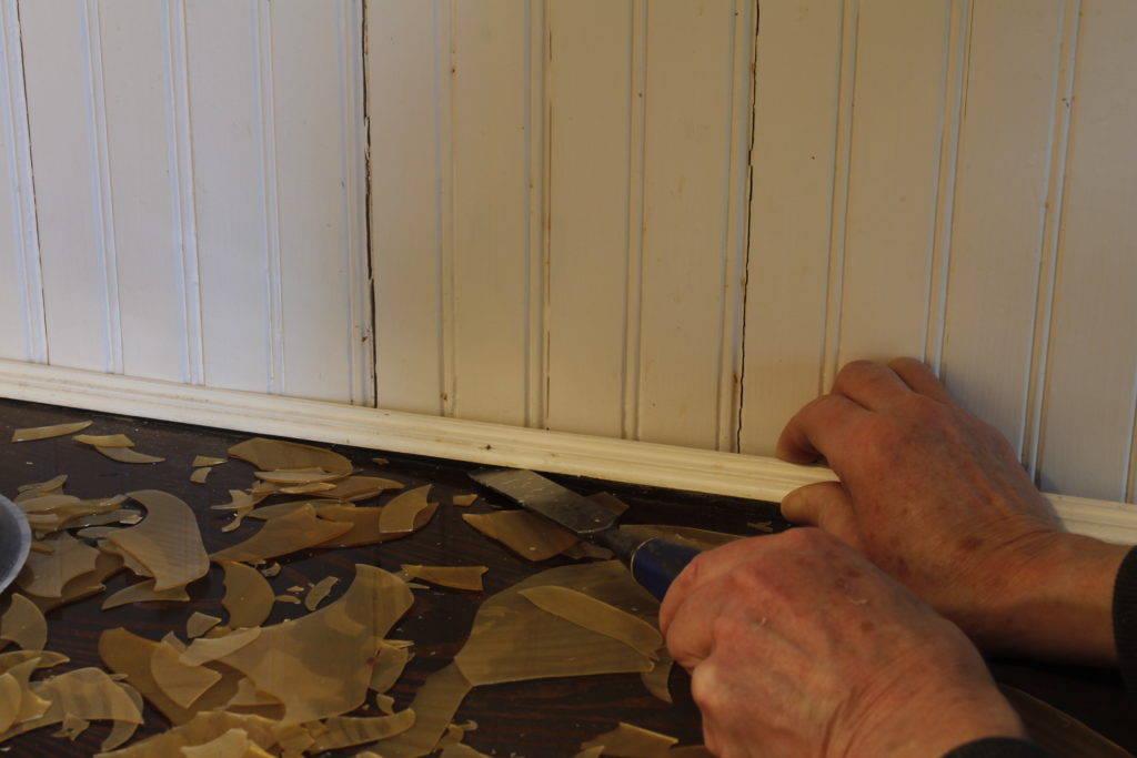 Refinishing a wooden counter