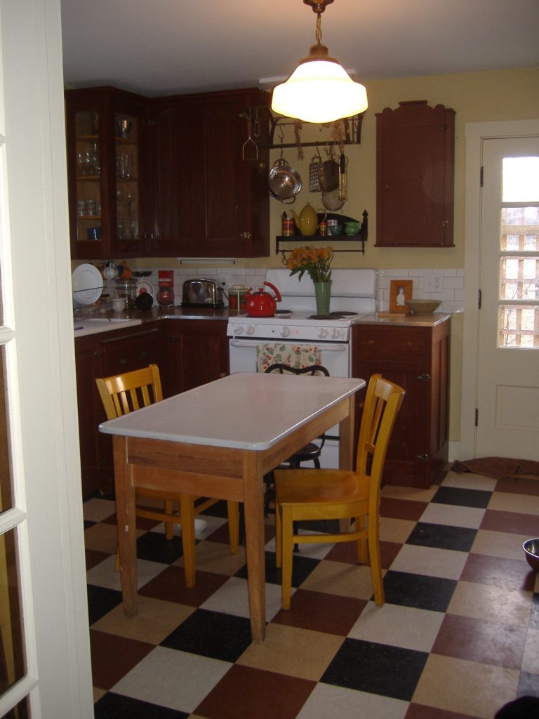 vintage style linoleum counters