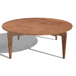 Risom round coffee table