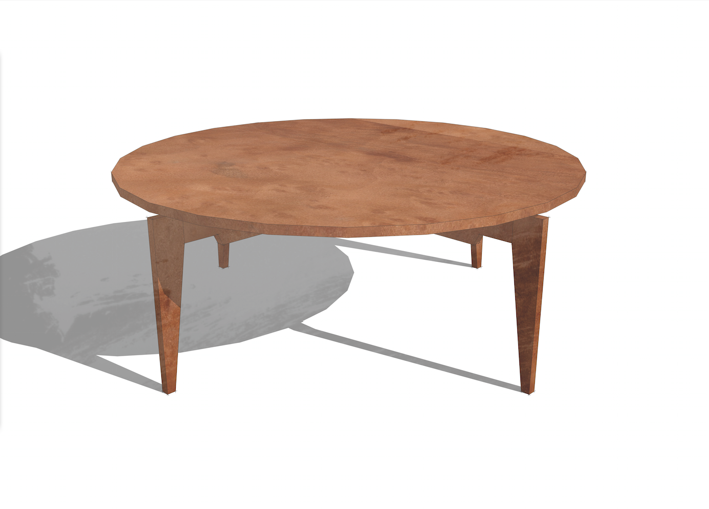 Risom round coffee table
