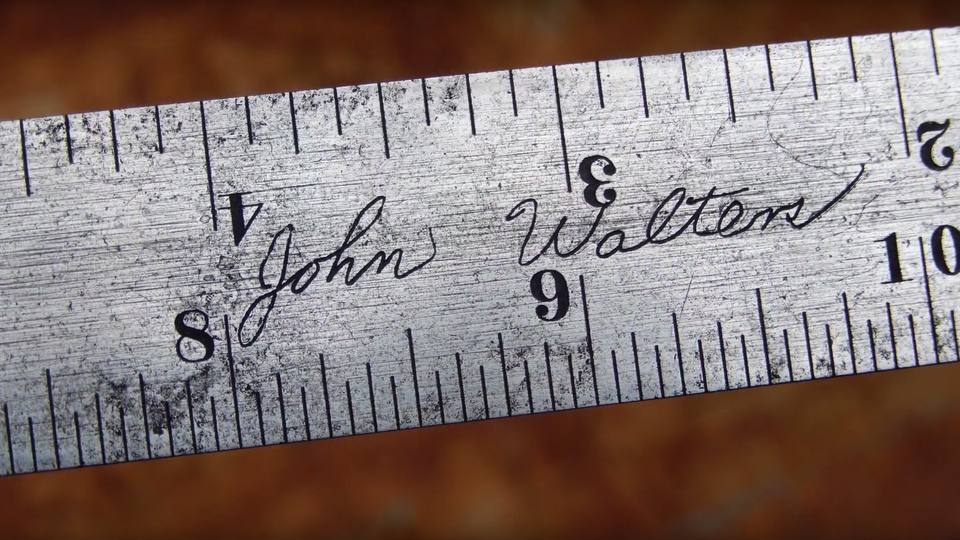 How to Repaint Numbers & Graduations on a Steel Ruler: Restoring John ...
