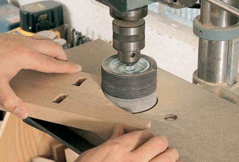 drum sander drill press insert