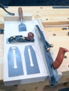 Veritas shooting and chisel planes, along with a new butt chisel new alloy plane irons