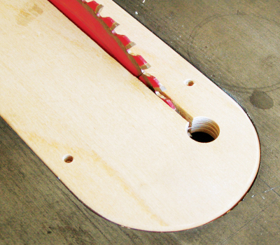 How to make a zero clearance insert plate for a table saw with p.v.c. 