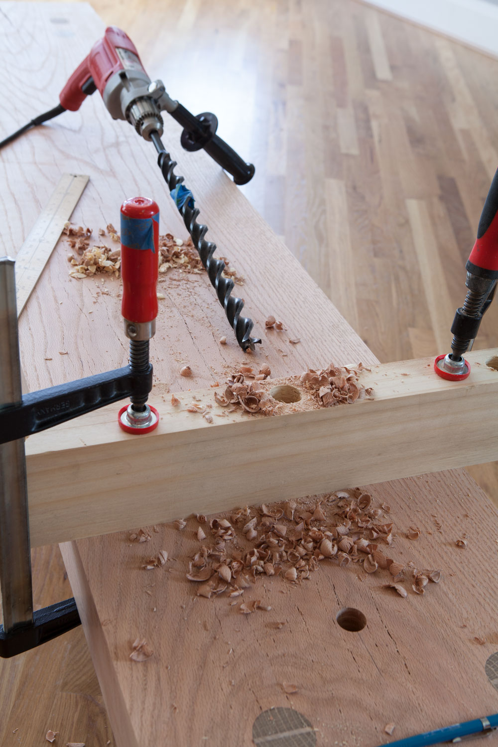 Another Way to Drill Plumb Dog Holes - Popular Woodworking 