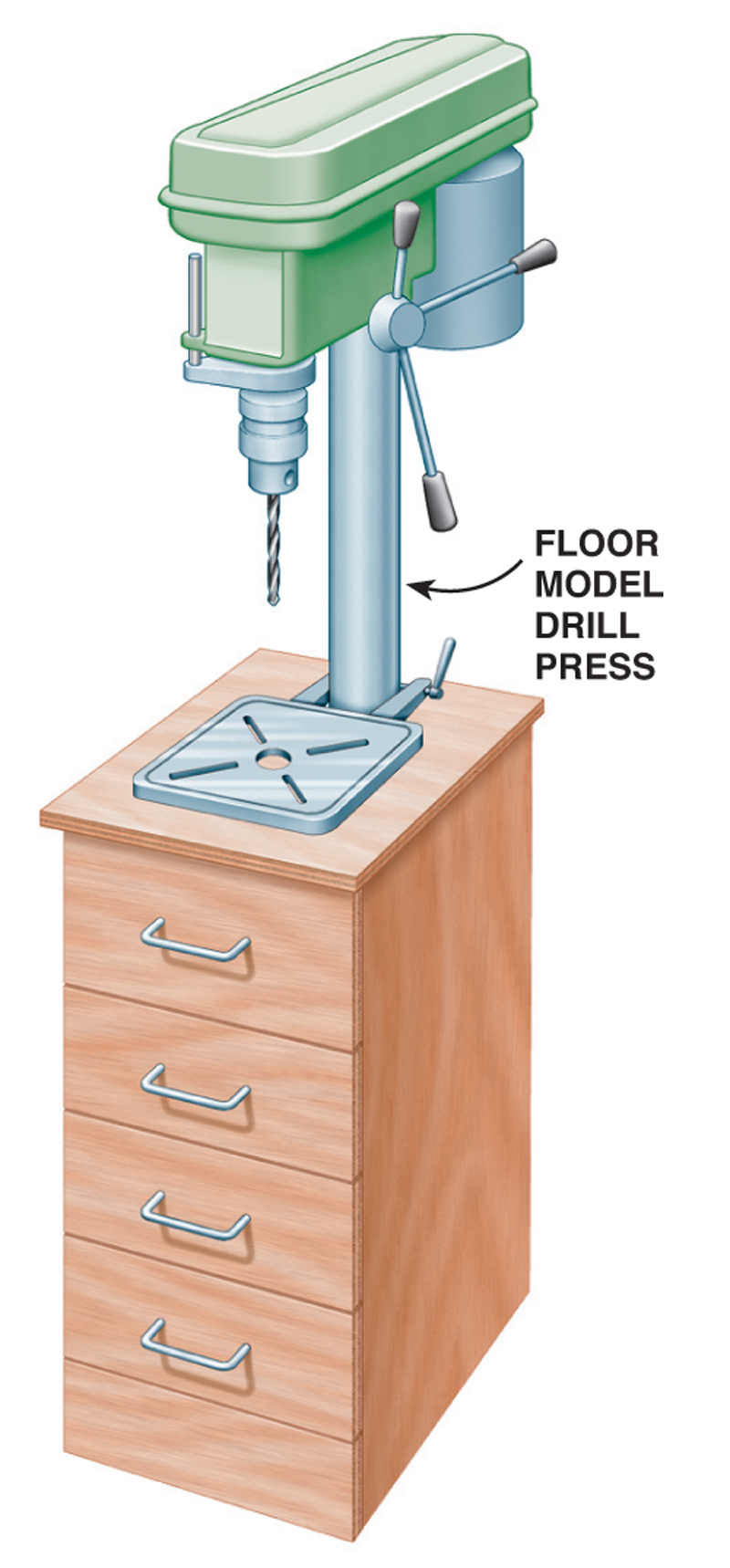 Drill Press Cabinet - Popular Woodworking Magazine