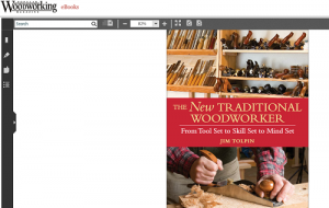 Traditional meets very modern. This is a screenshot from the Popular Woodworking e-book site.