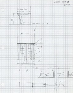 Design development on graph paper