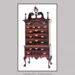 Reproduction of a Hollingsworth highboy.