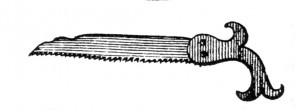 Moxon's saw from "Mechanick Exercises"