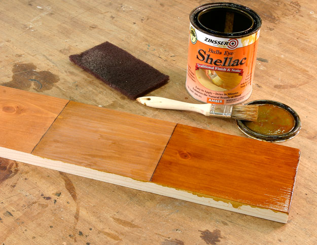 pumpkin pine shellac coats