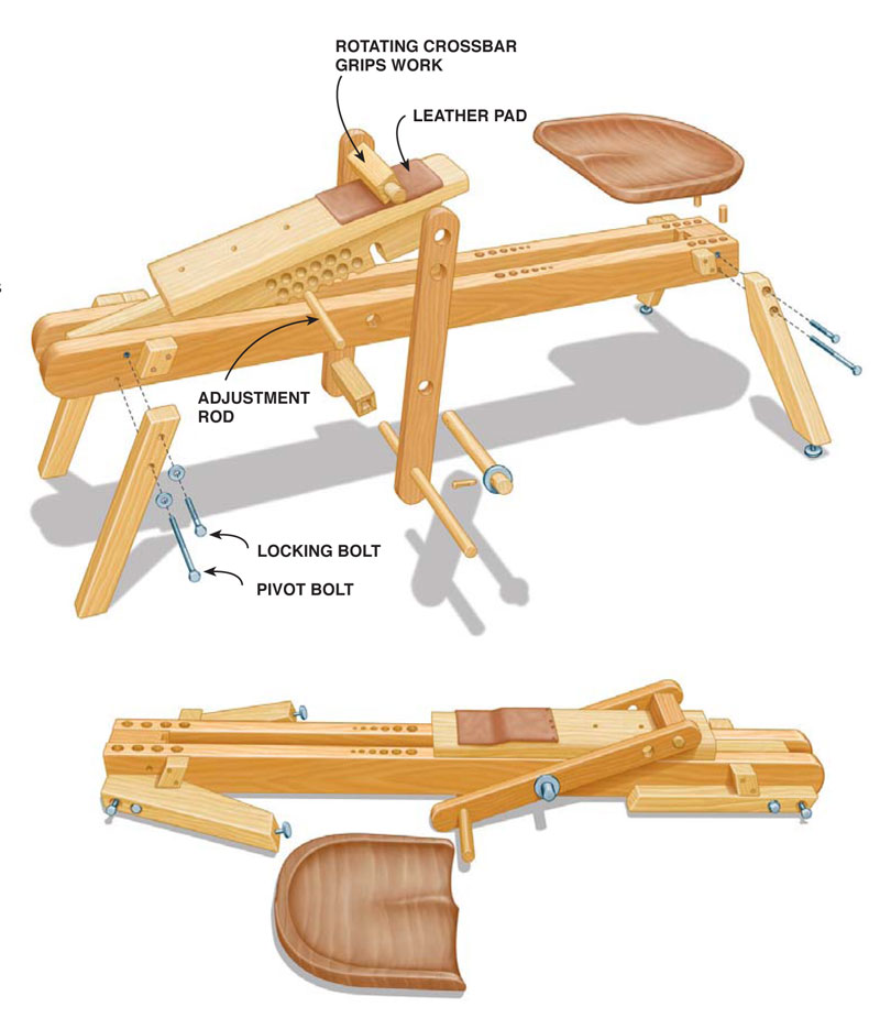 Portable Shaving Horse - Popular Woodworking Magazine