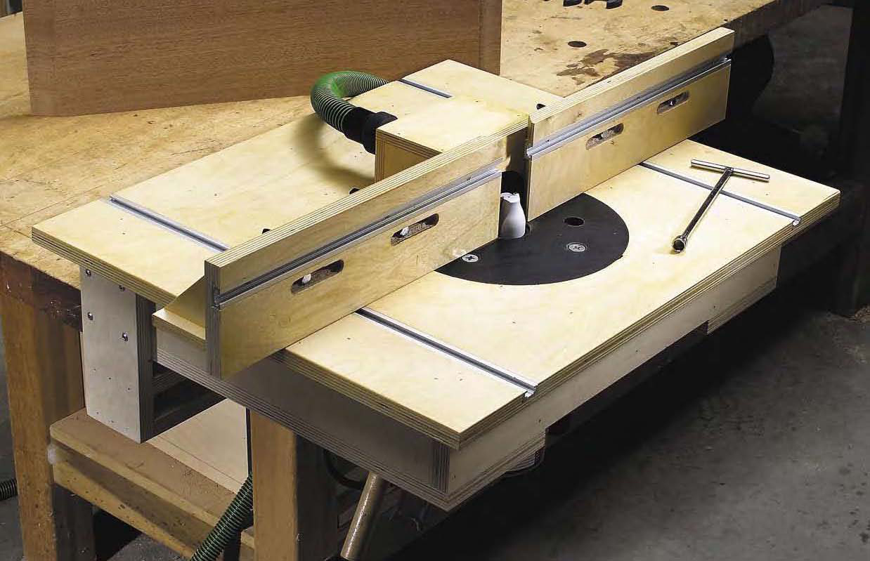 Double Router Table Woodworking Plan
