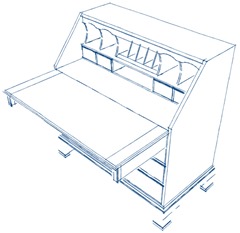 SketchUp for woodworkers – a secretary