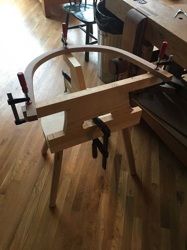 A Jig for Drilling Holes for Chair Spindles Popular Woodworking Magazine