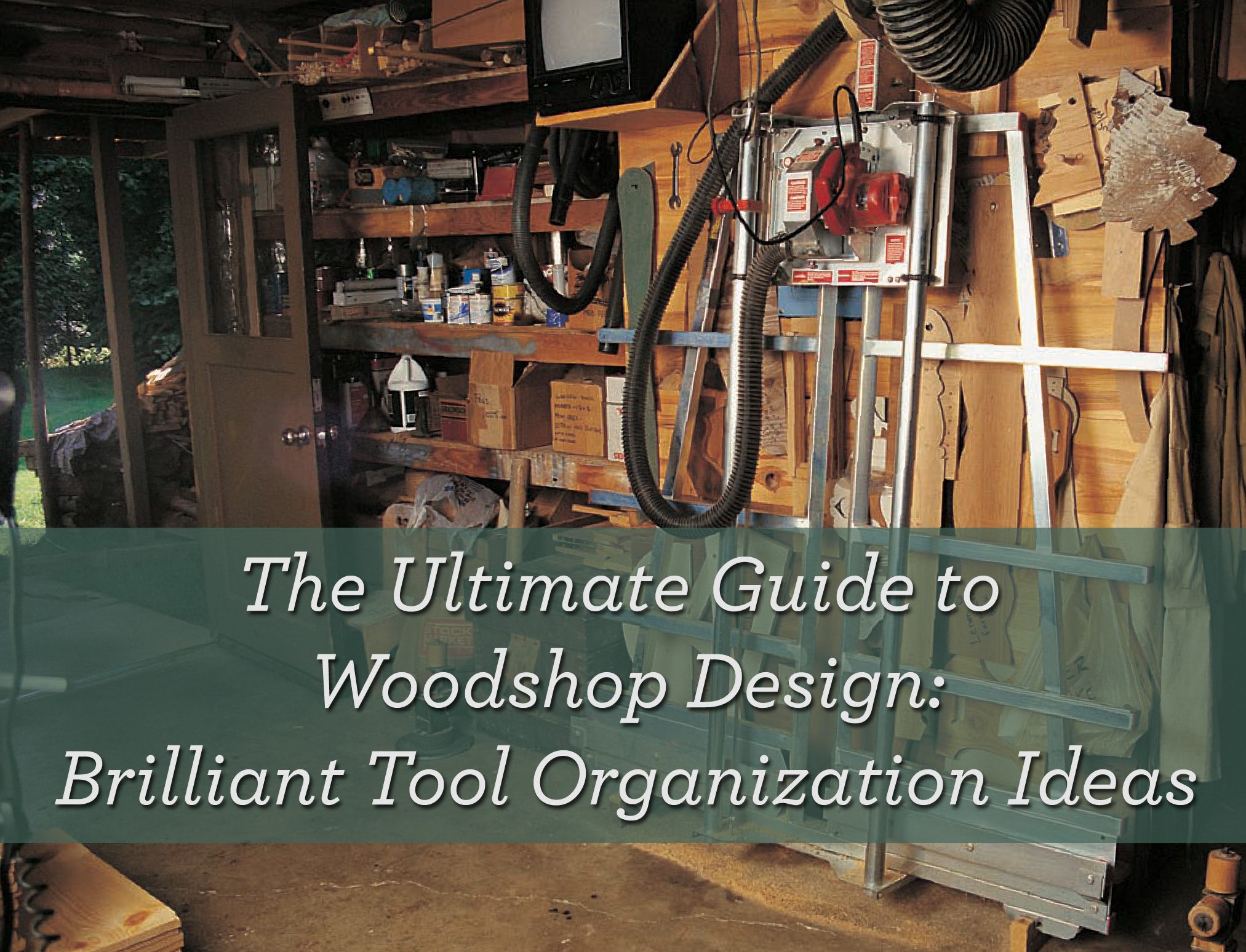 Learn the art of woodshop design with this free tutorial which includes brilliant tool organization ideas!